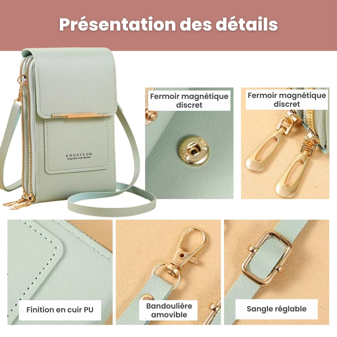 Petit Sac Tendance avec fenêtre tactile pour smartphone