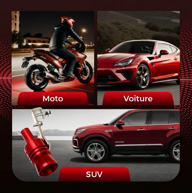🏎️💨Nouveauté 2026🏍️ Sifflet simulateur de bruit turbo pour toutes les voitures - Donnez à n'importe quel véhicule le rugissement instantané d'une voiture de sport !