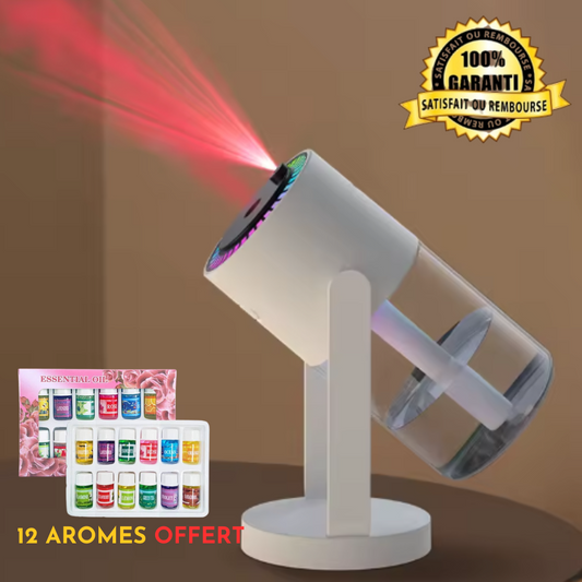 🌌 Diffuseur d'Aromathérapie & Projecteur Ciel Étoilé 2-en-1(togo)