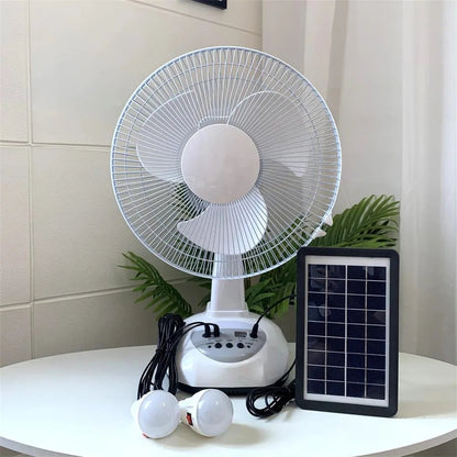 Ventilateur solaire rechargeable:Dormez Confortablement, Économisez l'Énergie!