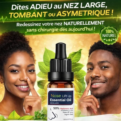 Huile essentielle pour lifting du nez, soin naturel pour un nez fin et plus petit 100% naturelle BN