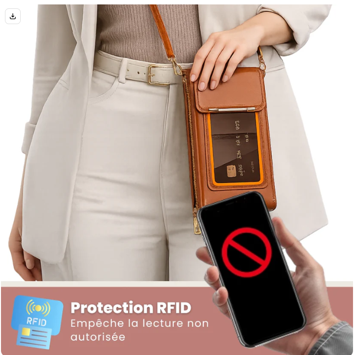 Petit Sac Tendance avec fenêtre tactile pour smartphone