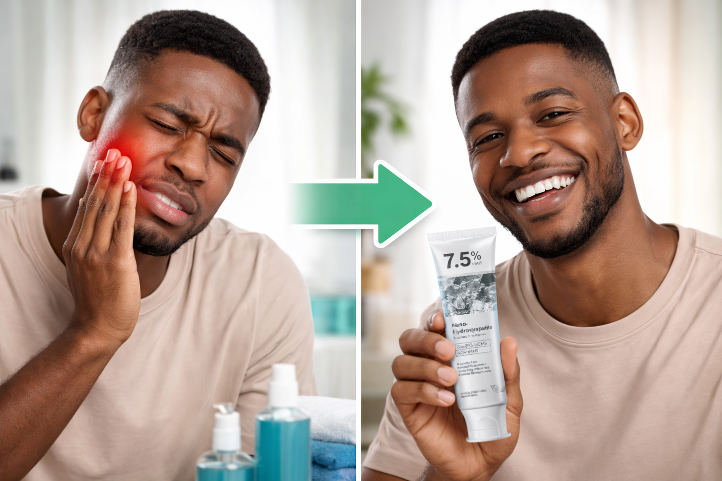 Dentifrice blanchissant à l'hydroxyapatite