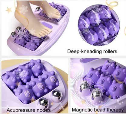 Apaisement Immédiat ! Rouleau de Massage Portable à Deux Têtes pour les Pieds