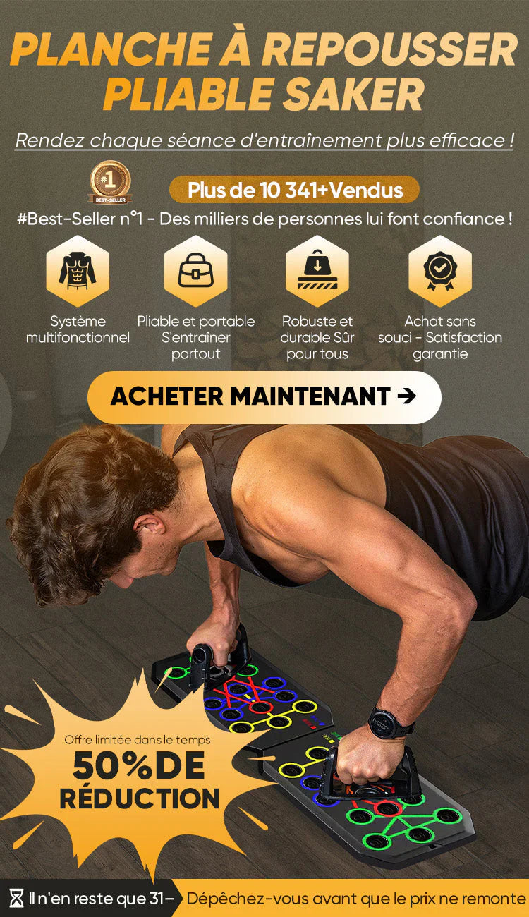 PLANCHE™ A REPOUSSER PLIABLE SAKER