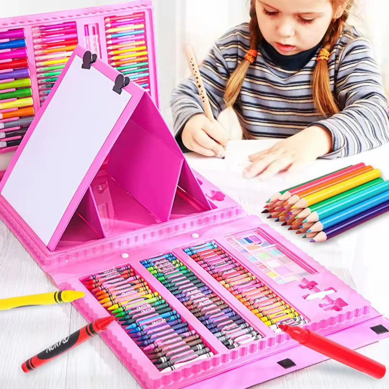 Kit Artistique 208 Pièces – Le Tout-en-Un de la Créativité !