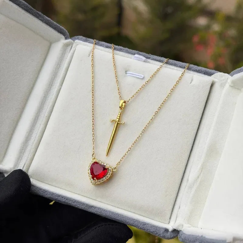 ❤️ Collier Couple “Cœur & Protection” – L’Amour Qui Se Défend
