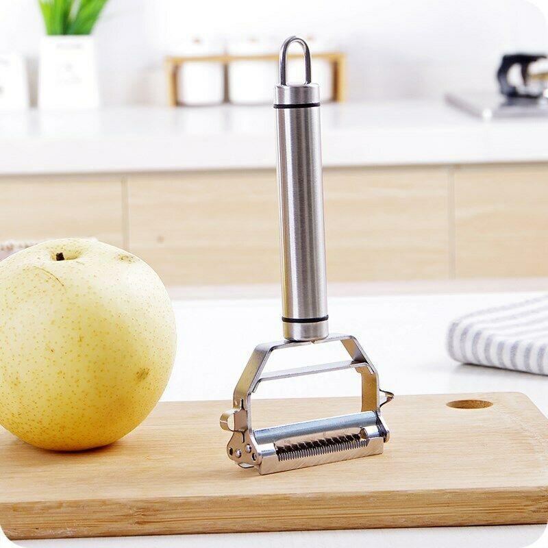 Éplucheur Râpe Multifonctions en Acier Inoxydable pour Fruits et Légumes