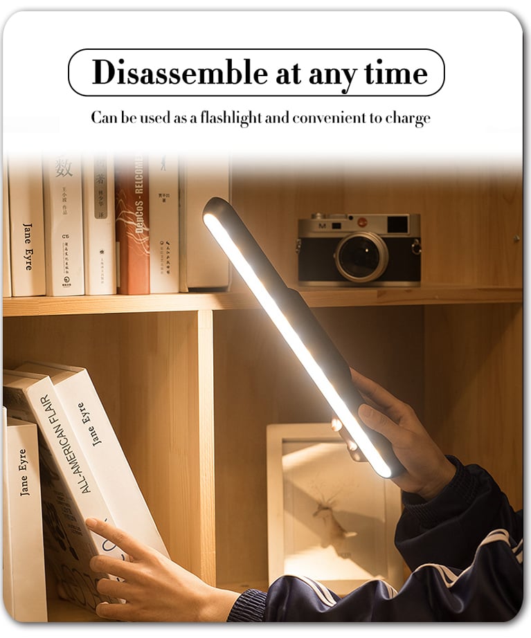 Lampe tactile magnétique rechargeable à longue durée de vie de la batterie