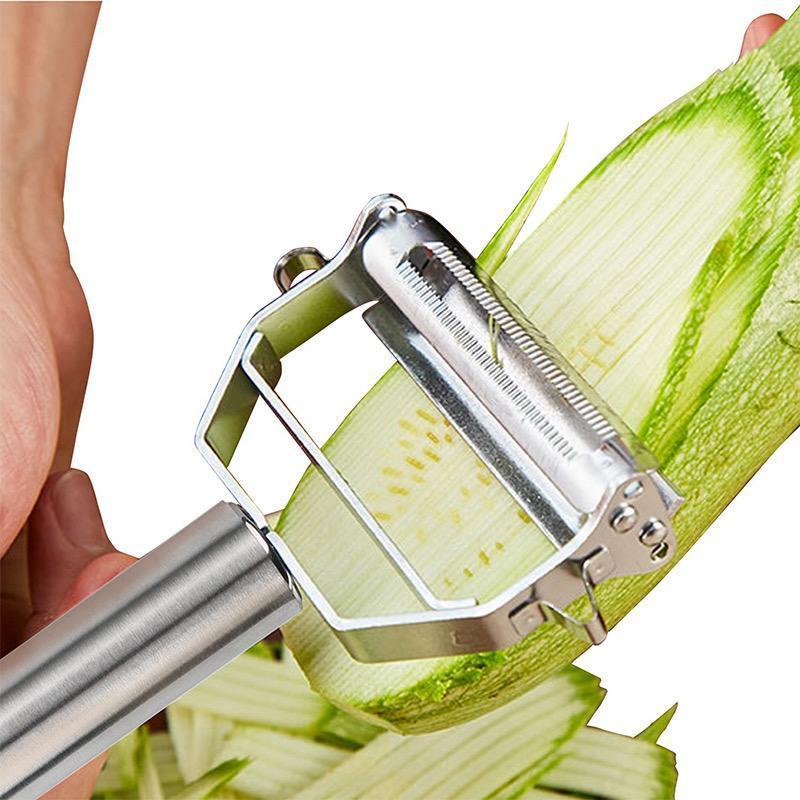 Éplucheur Râpe Multifonctions en Acier Inoxydable pour Fruits et Légumes