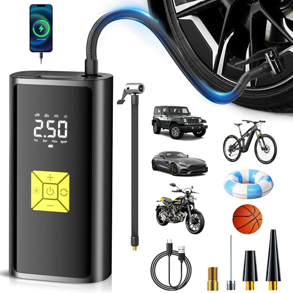 Mini Pompe à Air Électrique Portable multifonction