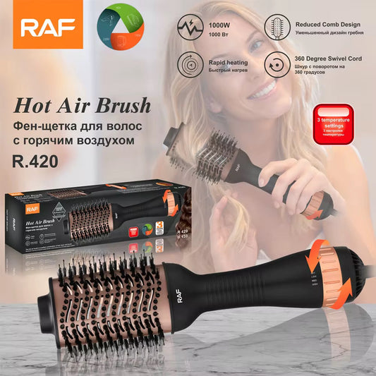 Brosse Soufflante, Chauffante et Lissante 3 en 1