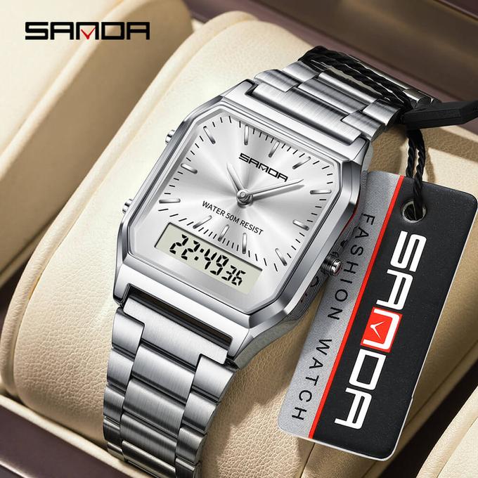 Montre Classique Digital Étanche SANDA BJ