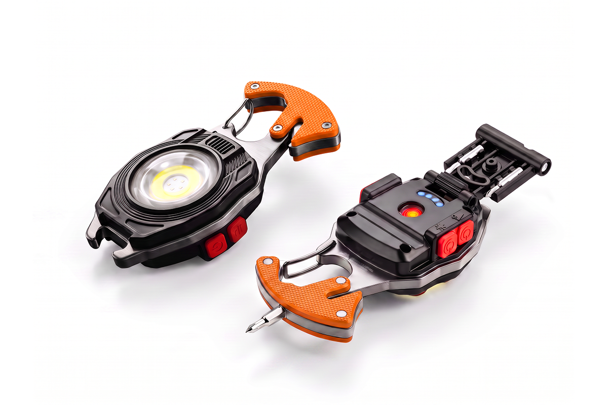 Lampe de poche multifonctionnelle sur porte-clés