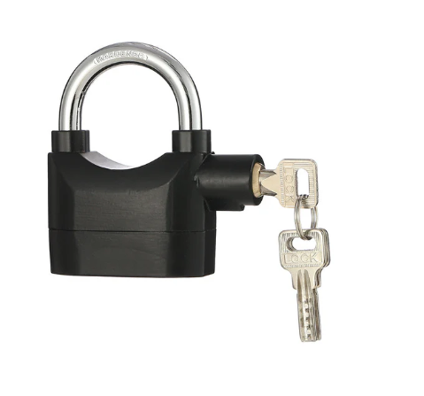 🔐 Cadenas avec Alarme Intégrée – Parce que la Sécurité N'est Pas Négociable ! 🔐. .