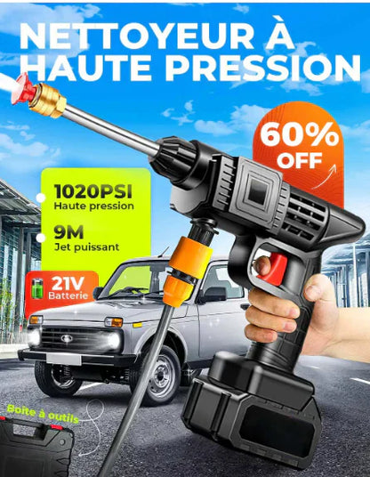 Nettoyeur haute pression à eau froide sans fil ( 02 Batteries rechargeable)