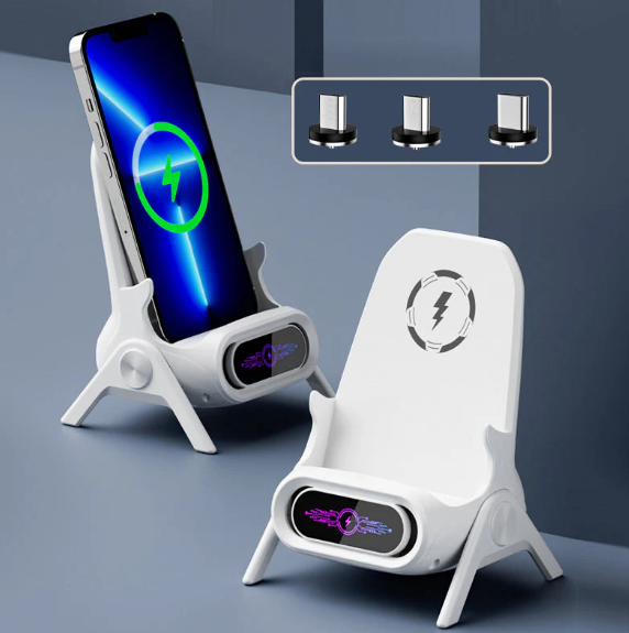 Support multifonctionnel sans fil avec chargeur rapide pour téléphone