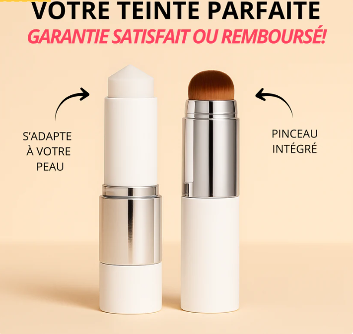 Fond de teint 2-en-1 avec pinceau intégré