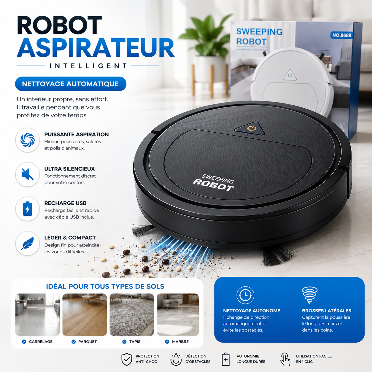 ROBOT ASPIRATEUR INTELLIGENT
