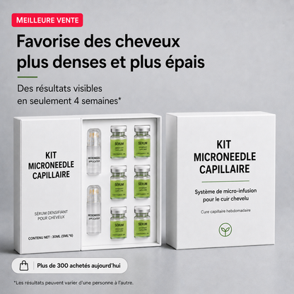 Système de soutien à la croissance des cheveux – Kit de soins du cuir chevelu pour des cheveux plus épais et plus fournis