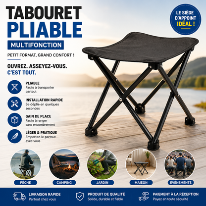Tabouret Pliable Multifonction – Votre Siège Partout, À Tout Moment