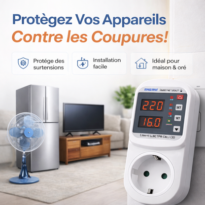 Protecteur de Tension Intelligent – Protégez Vos Appareils Contre les Coupures