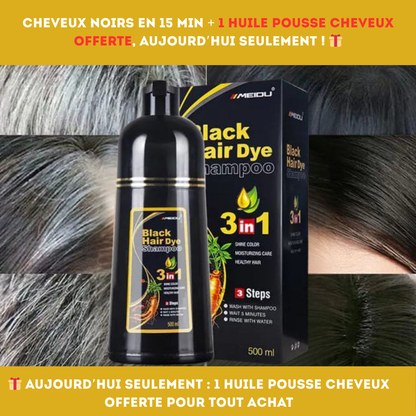 Shampooing d'huile pour éliminer les cheveux et barbes  blanche 500ml (demi litre)