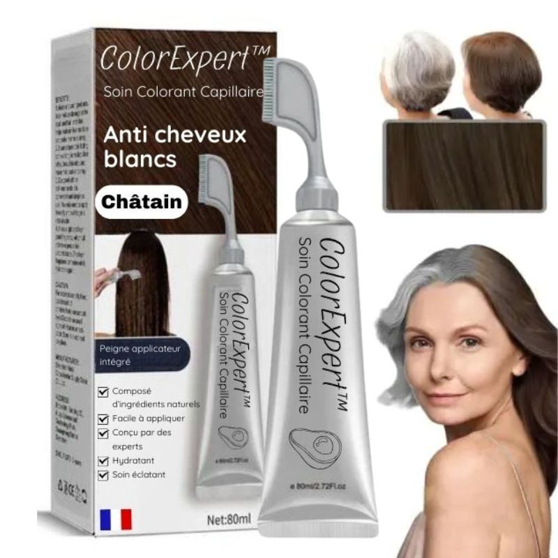 Shampoing Colorant pour Cheveux Grisonnants