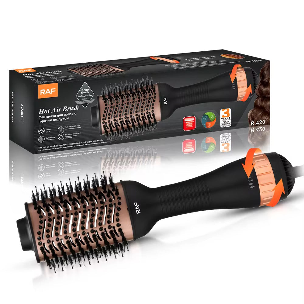 Brosse Soufflante, Chauffante et Lissante 3 en 1