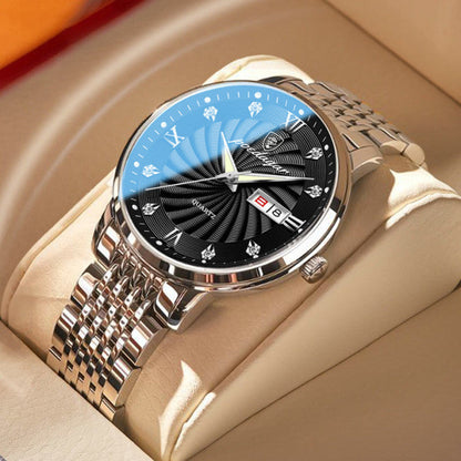 ✅ Offre limitée – Montres de luxe 2024 en acier inoxydable brillant étanche pour Homme 💯 GR – C