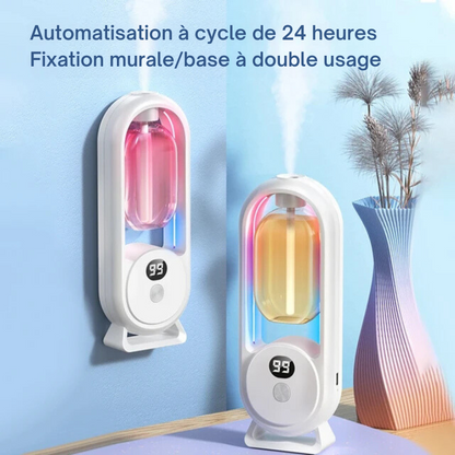 Diffuseur Rechargeable avec minuterie et 12 Arômes Enrichissants