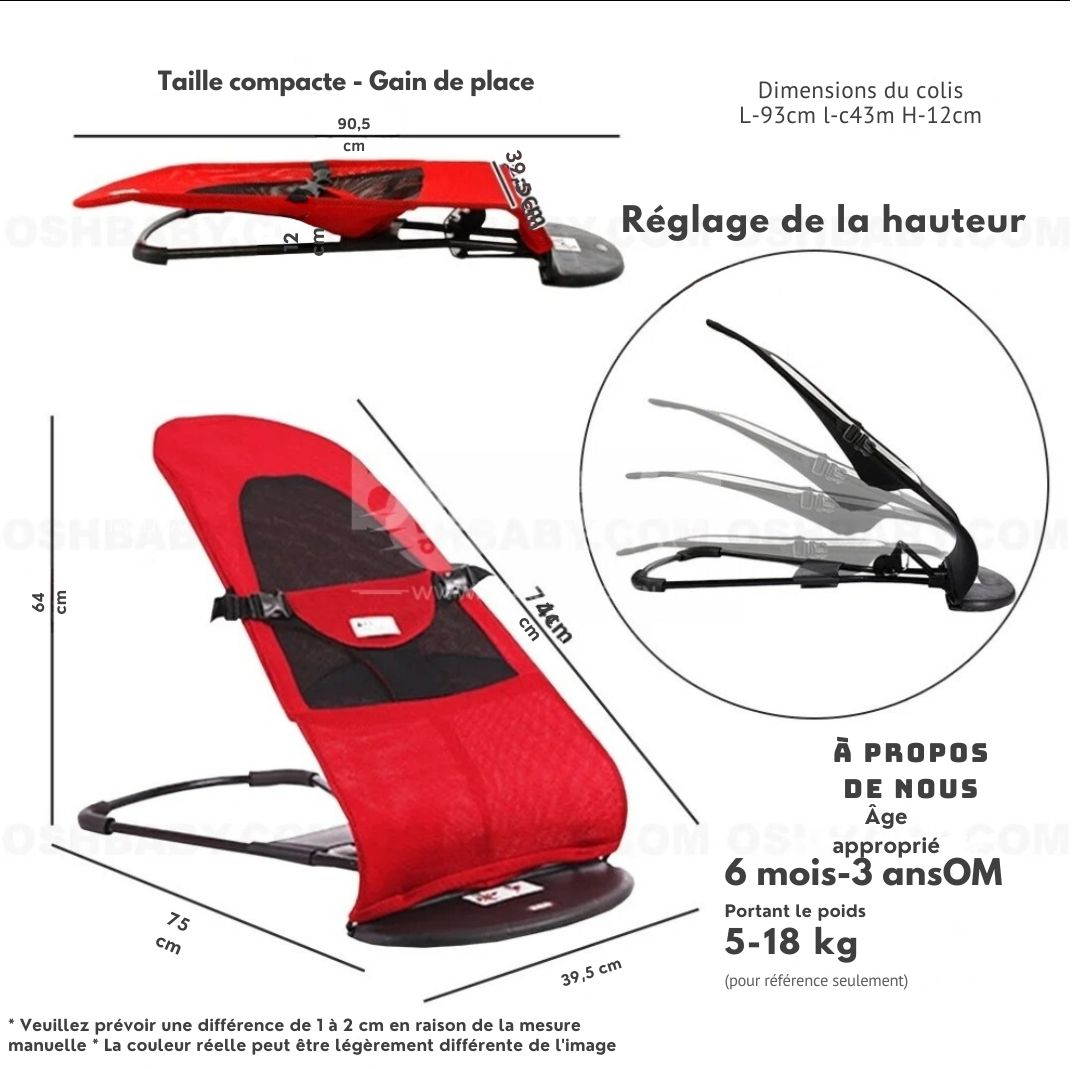 Fauteuil Inclinable Portable pour Bébé –  L'Essentiel du Confort et de la Sérénité