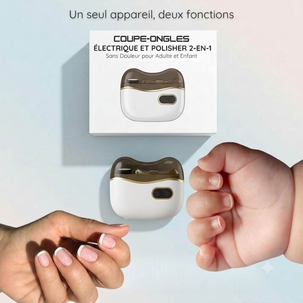 Coupe-Ongles Électrique Sans Douleur pour Adultes et Enfants.