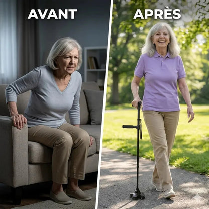 La canne qui aide à vous lever seul et marcher sans peur de tomber