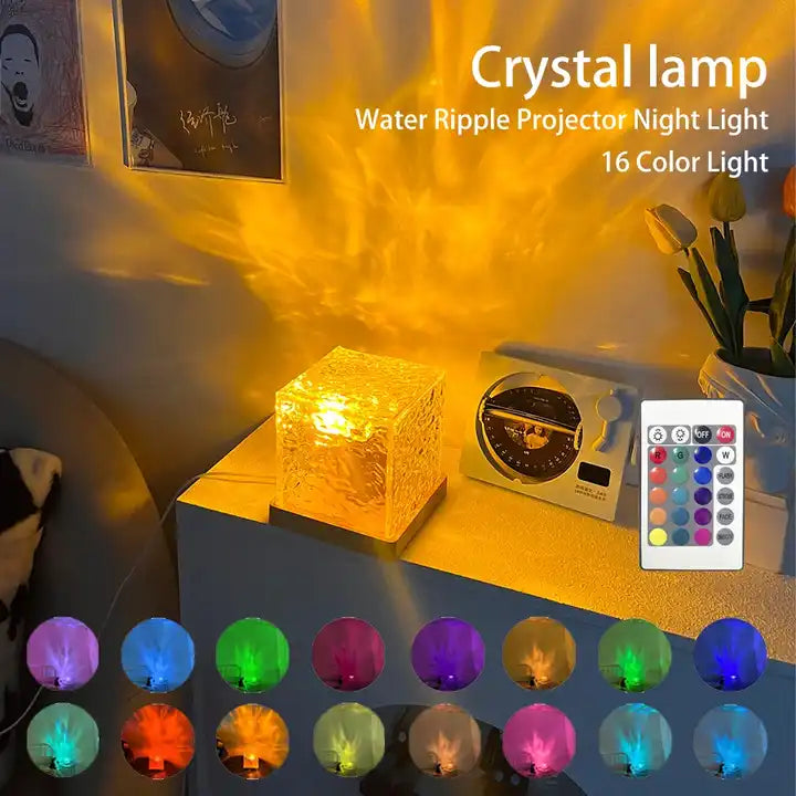 Lampe Cristal Magique™ – Créez une Ambiance Unique en Un Clic..