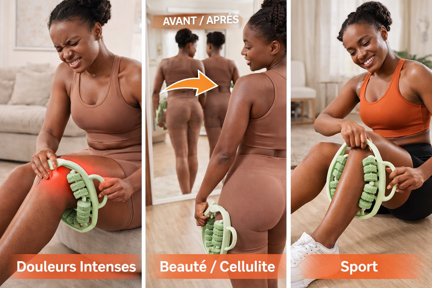 Rouleau de Massage 360° : Sculptez Votre Corps en Douceur