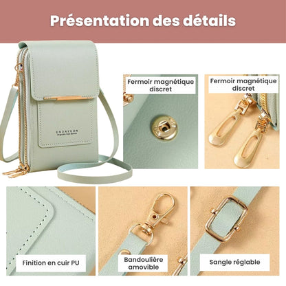 Petit Sac Tendance avec fenêtre tactile pour smartphone