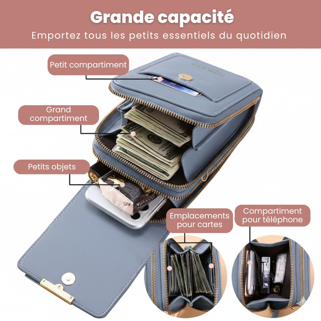 Petit Sac Tendance avec fenêtre tactile pour smartphone