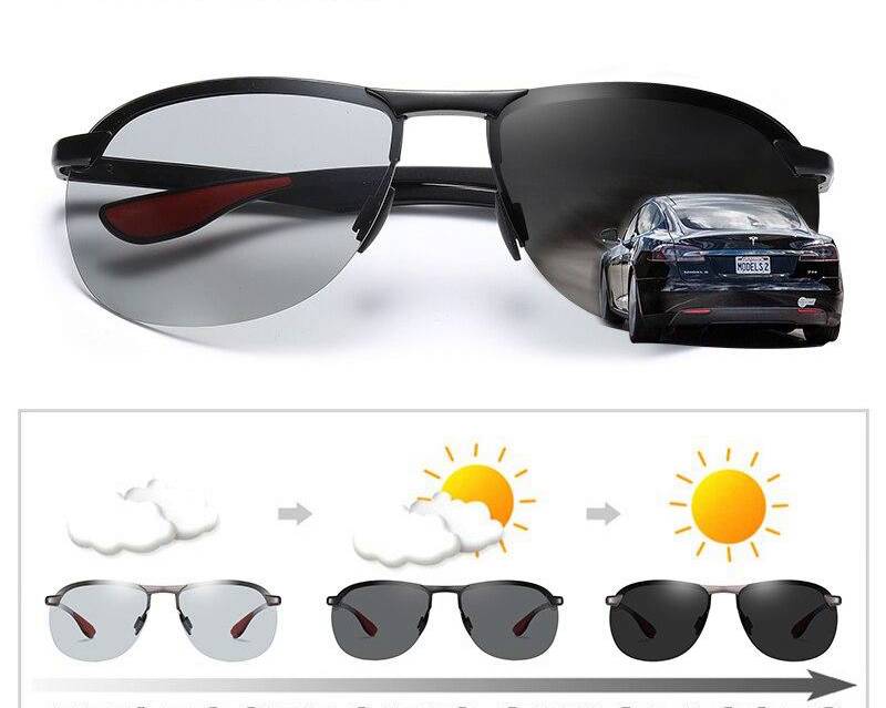 Lunettes solaires photochromiques polarisées