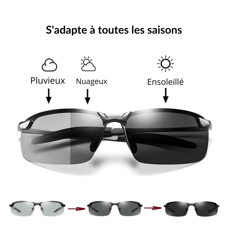 Lunettes solaires photochromiques polarisées