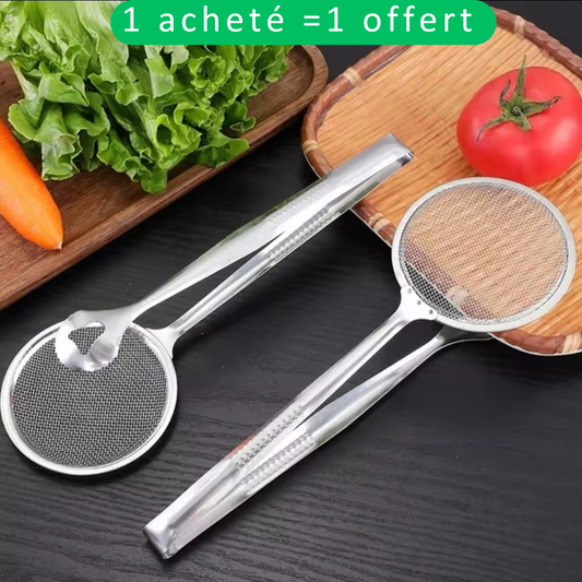 Pince-Maître Gourmet – L'Art de Frire en Toute Simplicité.1 Pince achetée = 1 offerte