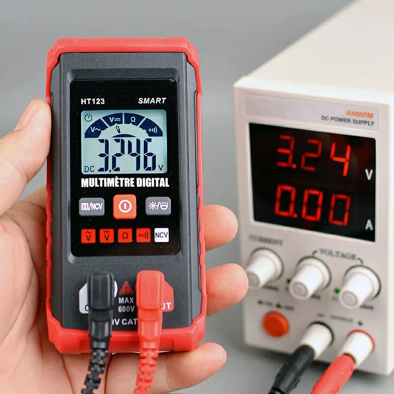 🔥 Vente Flash : Testeur de Multimètre Numérique Intelligent AC/DC – Plage Automatique 600V 🔥