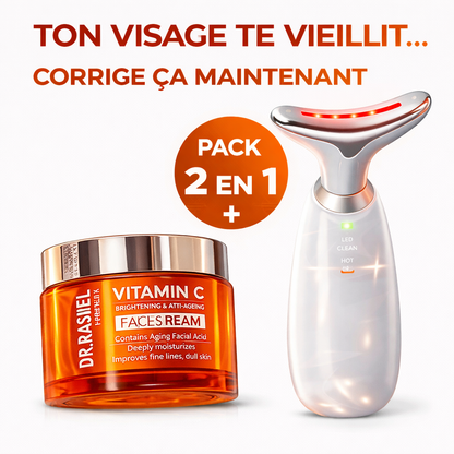 Sculpteur Facial LED 7-en-1 Anti-Âge – Les signes de l’âge ne préviennent pas… mais vous pouvez agir