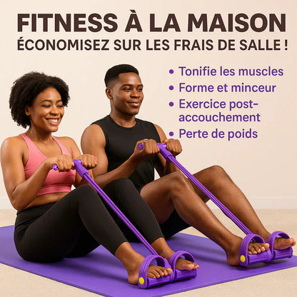 Bande de Fitness Multifonctions- Brûlez le ventre, sculptez le corps à domicile sans salle de sport