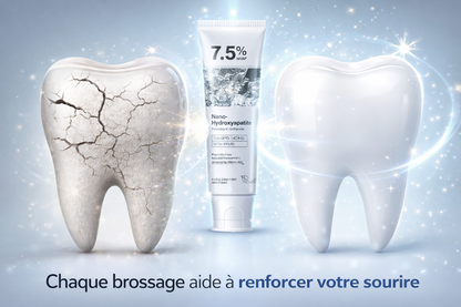 Dentifrice blanchissant à l'hydroxyapatite