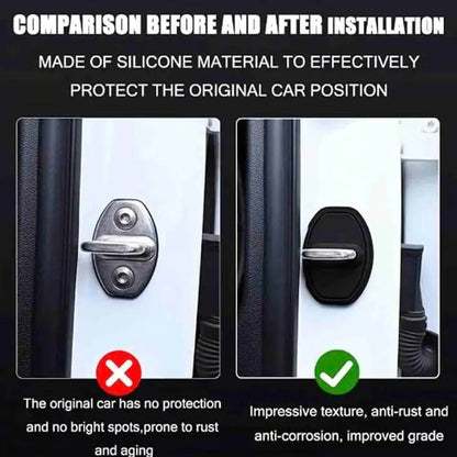 Protecteur de serrure de porte de voiture antidérapant pour automobile(4 pièces)