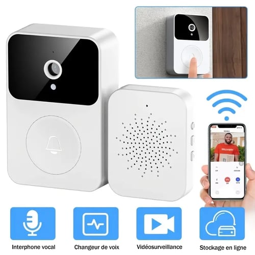 Sonnerie extérieure sans fil avec camera intégré (utilise wifi)