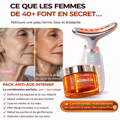 Sculpteur Facial LED 7-en-1 Anti-Âge – Les signes de l’âge ne préviennent pas… mais vous pouvez agir
