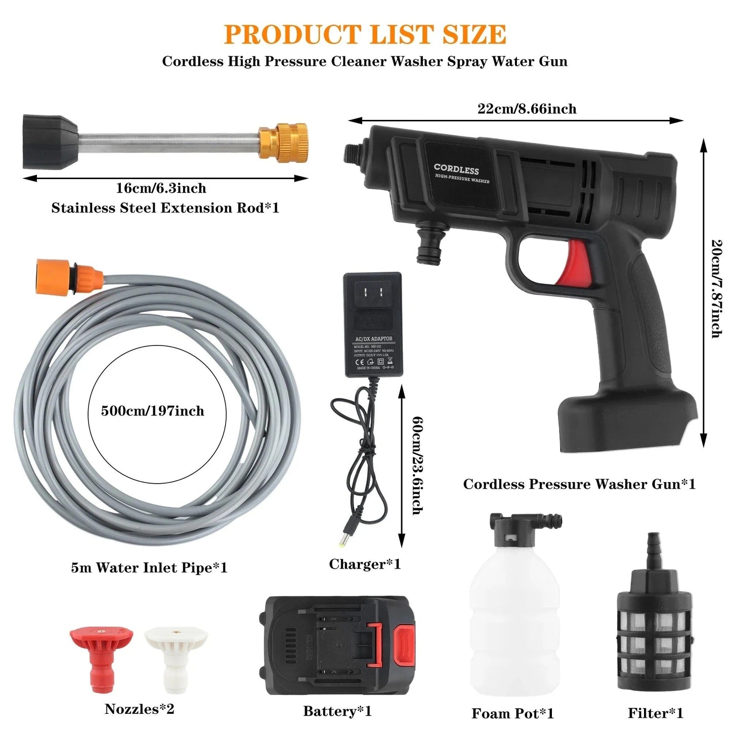 PISTOLET DE LAVAGE HAUTE PRESSION