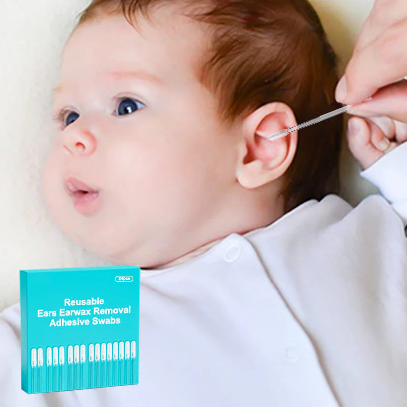 Bâtonnets Adhésifs Lavables pour l’Hygiène des Oreilles – Boîte de 24(Achetez 1 obtenez 1 gratuit)